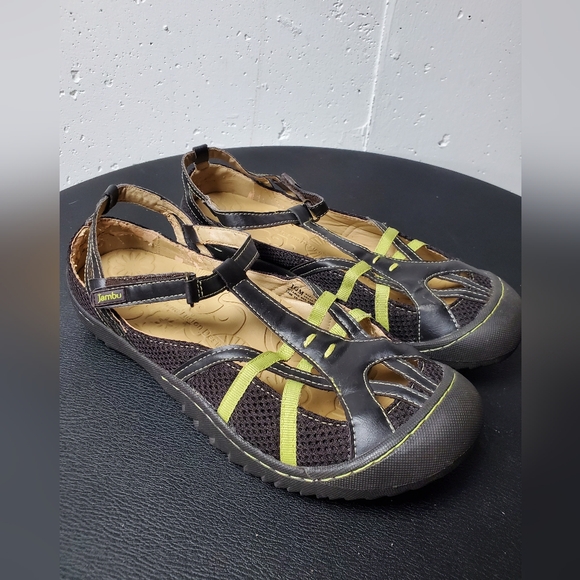 Jambu All Terra Design Dart T-Strap Mary Jane Sport Hiking Sandals, 10 - Picture 1 of 10